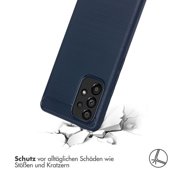 imoshion Brushed Back Cover für das Samsung Galaxy A53 - Dunkelblau