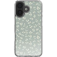 imoshion Design Hülle Apple iPhone 16 - Smoke Green Flowers