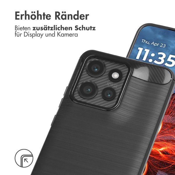 imoshion Brushed Back Cover Motorola Thinkphone 25 / Motorola Edge 50 Neo / Edge 60 Neo - Schwarz