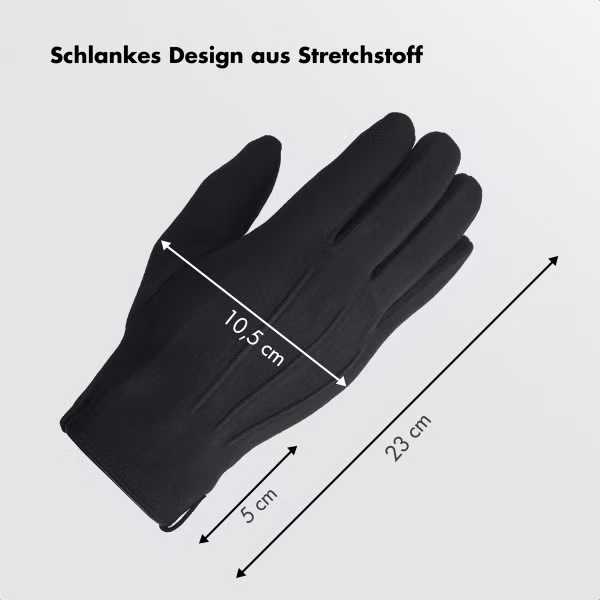 Selencia Touchscreen-Handschuhe mit Wildleder-Optik - Damen - Größe M - Schwarz