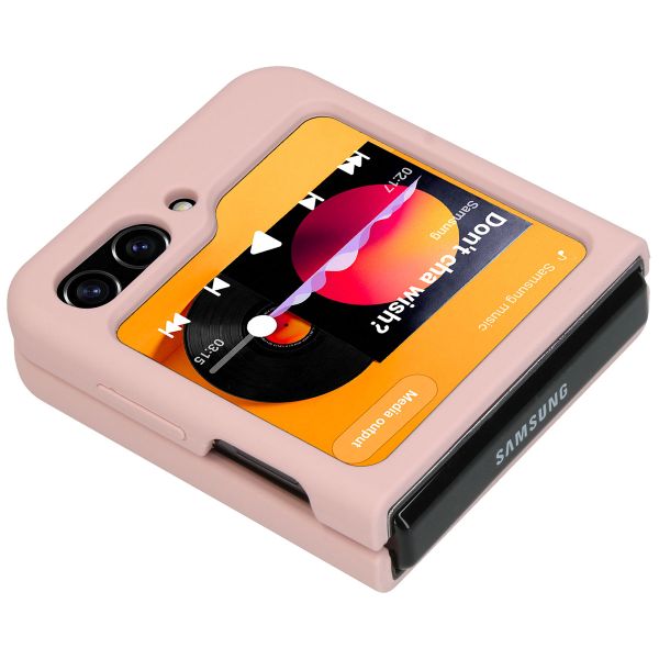 Accezz Liquid Silikoncase für das Samsung Galaxy Z Flip 5 - Rosa