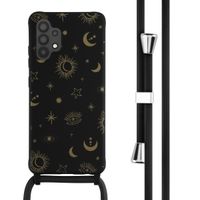 imoshion Silikonhülle design mit Band für das Samsung Galaxy A32 (4G) - Sky Black