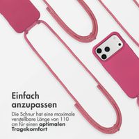 imoshion Color Backcover mit abnehmbarem Handykette und MagSafe Apple iPhone 17 Pro - Raspberry