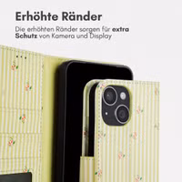 imoshion Design Klapphülle Apple iPhone 15 - Garden Stripes