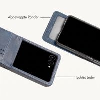 imoshion Luxuriöse Klapphülle Samsung Galaxy Z Flip 8 - Dunkelblau