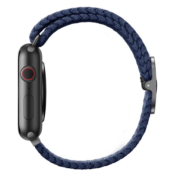 Uniq Aspen Geflochtenes Armband für die Apple Watch Series 1 bis 10 / SE / Ultra (2) (44/45/46/49 mm) - Oxford-Blau