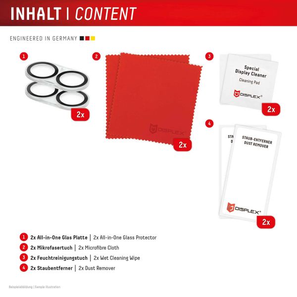 Displex CamGlass All-In-One Kameraprotektor Apple iPhone 16 / 16 Plus / 17