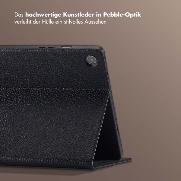 Selencia Riva Klapphülle Samsung Galaxy Tab A9 Plus - Schwarz