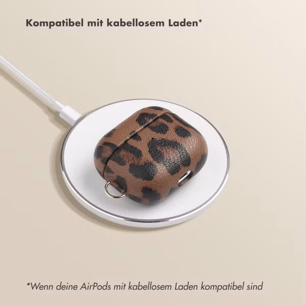 Selencia Sabi Case Apple AirPods 3 - Leopardenmuster - Mocha Brown