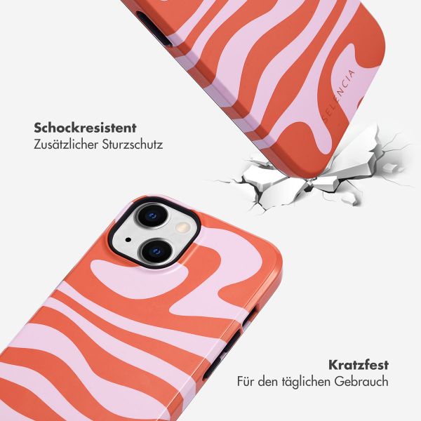 Selencia Vivid Tough Back Cover für das iPhone 14 - Dream Swirl Pink