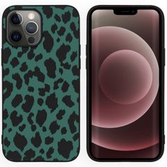 imoshion Design Hülle für das iPhone 13 Pro Max - Leopard - Schwarz / Grün