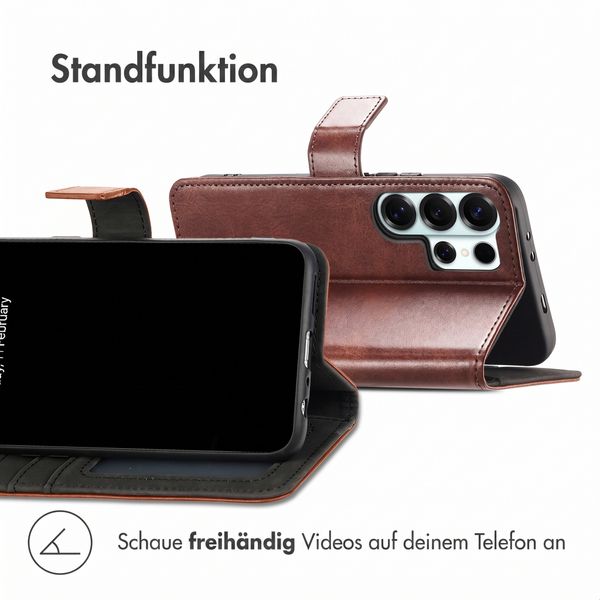 imoshion Luxuriöse Klapphülle Samsung Galaxy S26 Ultra - Dunkelbraun