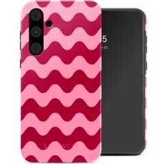 Selencia Vivid Tough Back Cover für das Samsung Galaxy A55 - Wave Vibes Lipstick