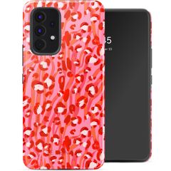 Selencia Vivid Tough Back Cover für das Samsung Galaxy A53 - Wild Spots Lipstick