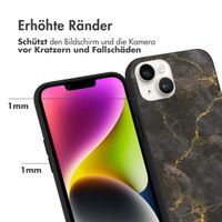 imoshion Design Hülle für das Apple iPhone 14 - Black Marble