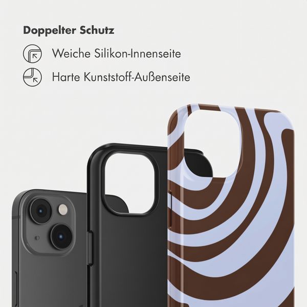 Selencia Vivid Back Cover Apple iPhone 14 - Dream Swirl Chocolate