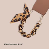 Selencia Luxus-Handyband mit Schal - Braun