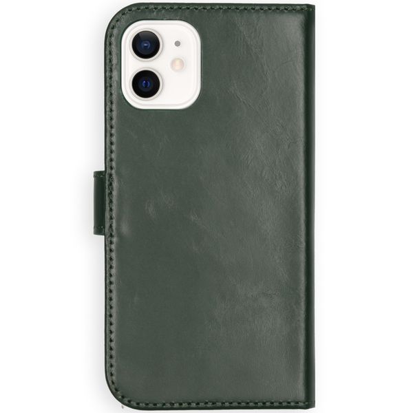 Selencia Echtleder Klapphülle Apple iPhone 12 Mini - Grün