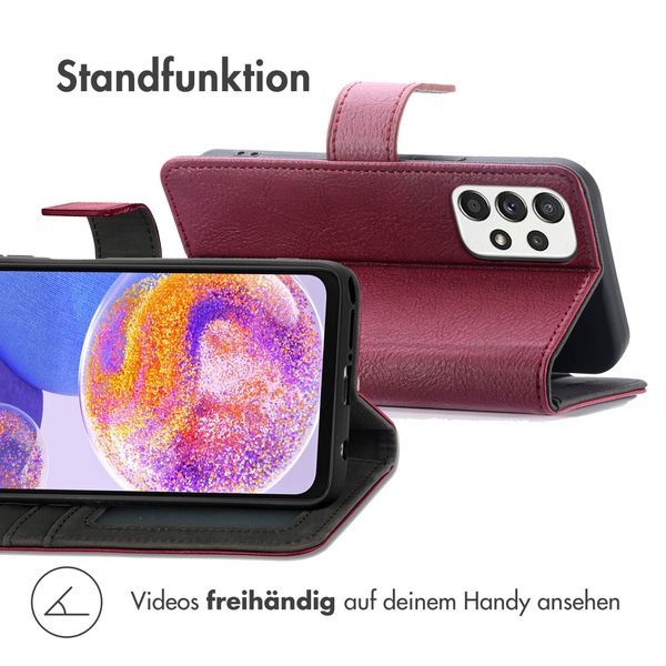 imoshion Luxuriöse Klapphülle Samsung Galaxy A23 (5G) - Bordeaux