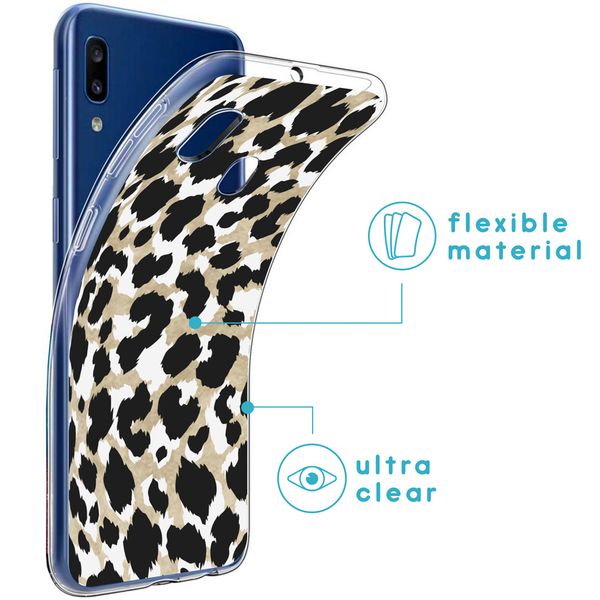 imoshion Design Hülle für das Samsung Galaxy A20e - Leopard / Schwarz