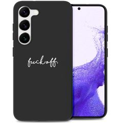 imoshion Design Hülle für das Samsung Galaxy S23 - Fuck Off - Schwarz