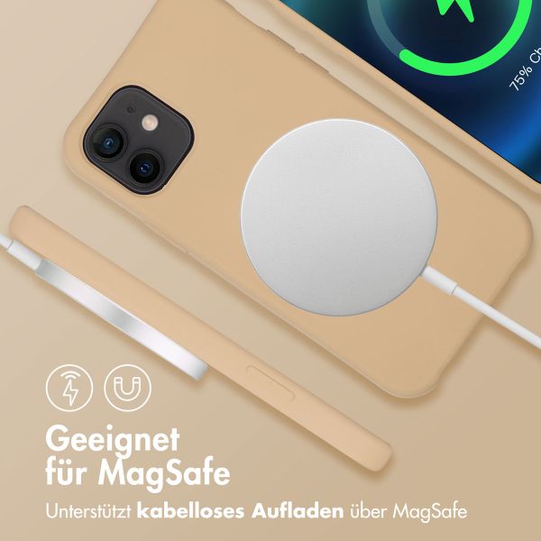 imoshion Color Backcover mit abnehmbarem Handykette und MagSafe Apple iPhone 12 (Pro) - Nude
