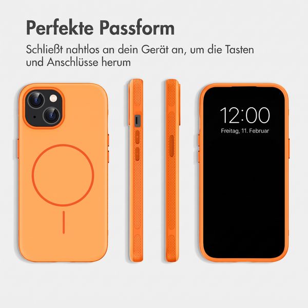 imoshion Color Backcover mit Thin MagSafe Ring Apple iPhone 15 - Orange