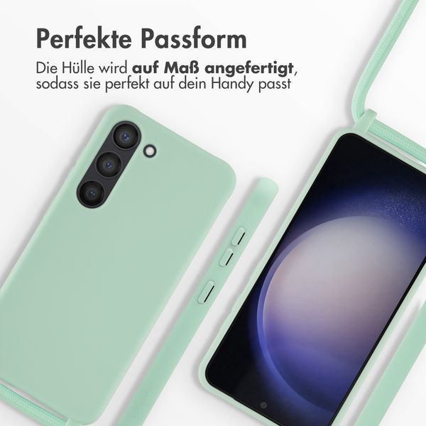 imoshion SilikonHülle mit Band Samsung Galaxy S23 - Mintgrün