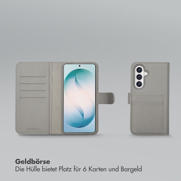 Selencia Olyn Abnehmbare Bookcase mit MagSafe Samsung Galaxy S26 Plus - Grau