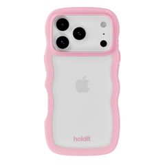 Holdit Wavy Case Apple iPhone 17 Pro - Transparent / Pink