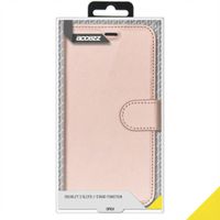 Accezz Wallet TPU Klapphülle Samsung Galaxy S21 Ultra - Rosé gold