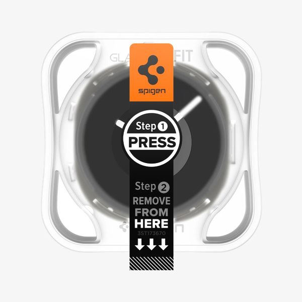 Spigen EZ FIT Glas.tR Displayschutzfolie mit Applikator für Samsung Galaxy Watch 9 / Watch 8 - 44 mm - Transparent