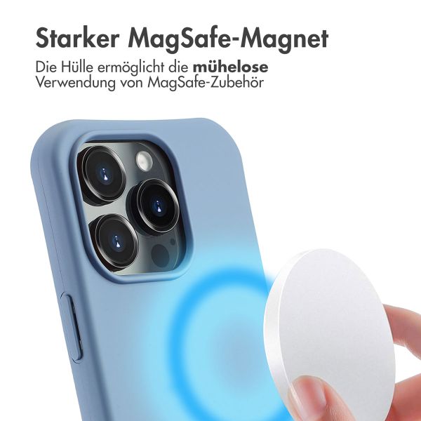 imoshion Color Backcover mit abtrennbarem Band MagSafe für das Apple iPhone 16 Pro - Ash Blue