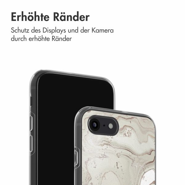 imoshion  Design Hülle für das iPhone SE (2022 / 2020) / 8 / 7 - Sandy Marble