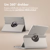imoshion 360° drehbare Klapphülle Apple iPad 9 (2021) 10.2 Zoll / iPad 8 (2020) 10.2 Zoll / iPad 7 (2019) 10.2 Zoll - Grau
