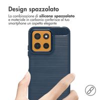 imoshion Brushed Back Cover Motorola Moto G15 / G15 Power - Dunkelblau