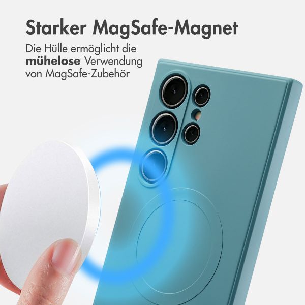 imoshion Color Back Cover mit MagSafe Samsung Galaxy S24 Ultra - Smoke Green