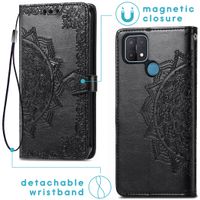 imoshion Mandala Klapphülle Oppo A15- Schwarz