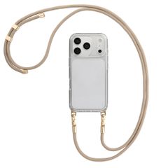 Selencia Universal Handyband mit 2 Haken - verstellbar - Beige