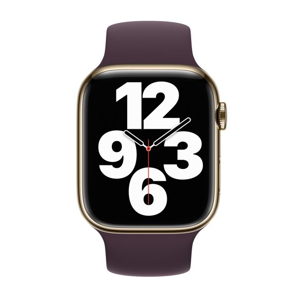 Apple Silikon Solo Loop für das  Apple Watch | 44/45/46/49 mm - Größe 9 - Dark Cherry