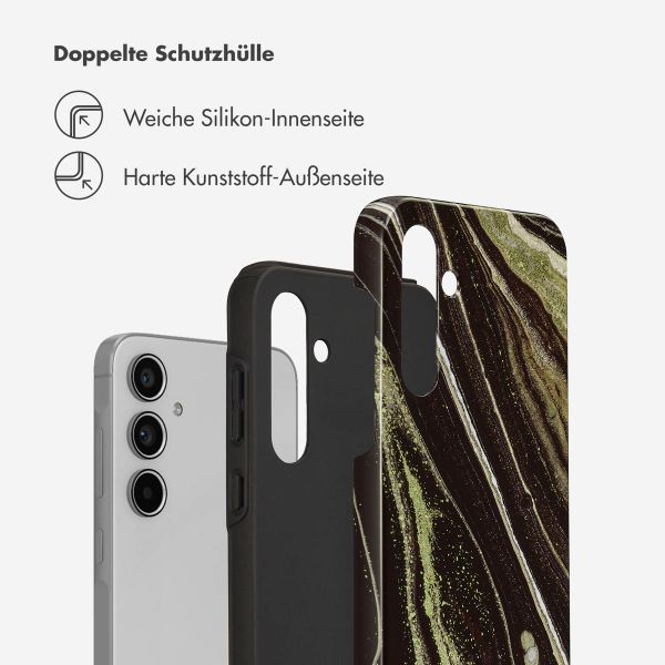 Selencia Vivid Tough Back Cover für das Samsung Galaxy A55 - Chic Marble