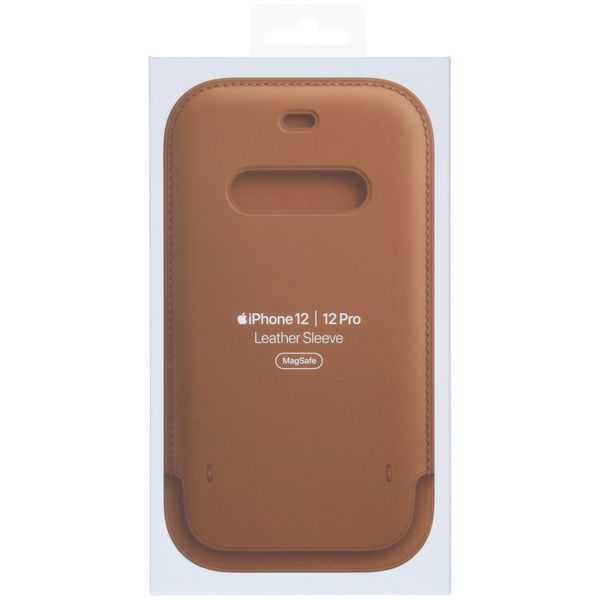 Apple Ledersleeve MagSafe für das Apple iPhone 12 (Pro) - Saddle Brown