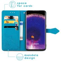 imoshion Mandala Klapphülle Oppo Find X5 5G - Türkis