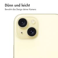 imoshion 2er-Pack Objektivschutz für Kamera für das Apple iPhone 15 / 15 Plus - Yellow
