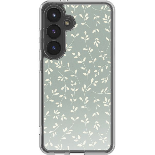 imoshion Design Hülle Samsung Galaxy S24 - Smoke Green Flowers