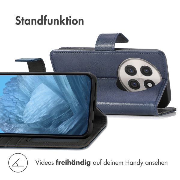 imoshion Luxuriöse Klapphülle OnePlus 13R - Dunkelblau