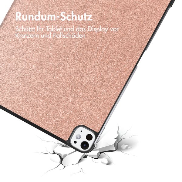 imoshion Trifold Klapphülle für das iPad Pro 11 (2024) M4 - Rose Gold