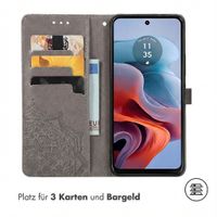 imoshion Mandala Klapphülle Motorola Moto G34 - Grau