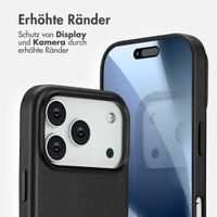 Accezz MagSafe Leather Backcover Apple iPhone 17 Pro - Onyx Black