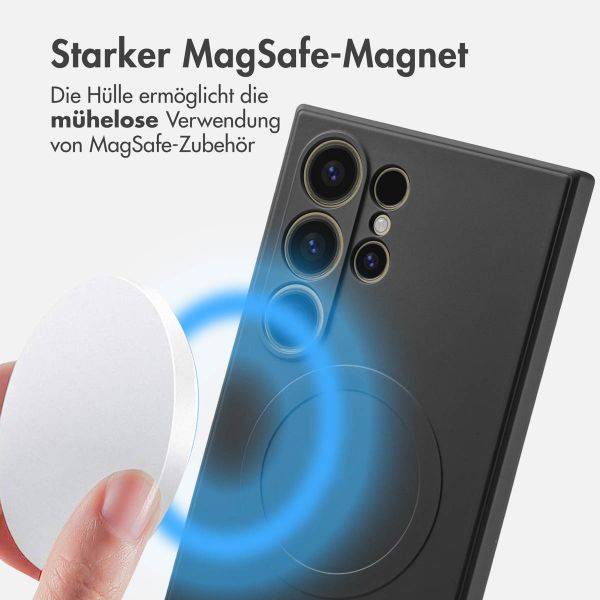 imoshion Color Back Cover mit MagSafe Samsung Galaxy S24 Ultra - Schwarz